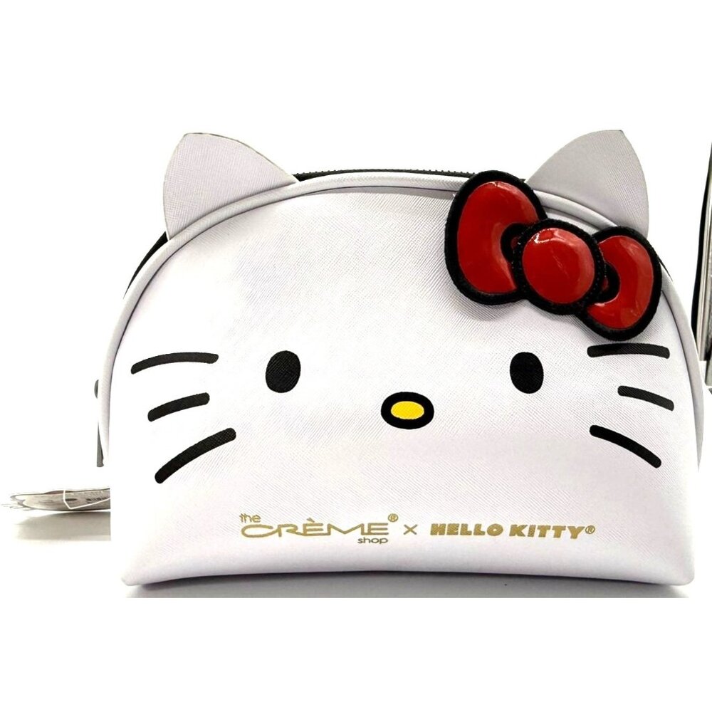 The Crème Shop X Hello Kitty Cosmetic Bag 4.58 Oz Cruelty-Free Animal Testing Fr